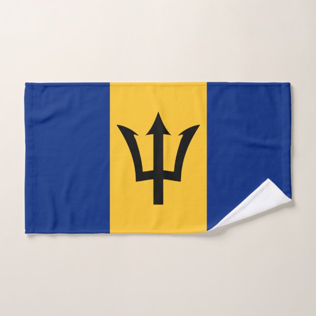 Drapeau des Barbade (Serviette à main)