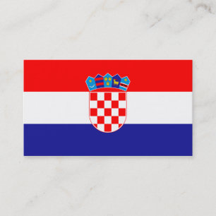 Drapeau des Cartes de visite croates