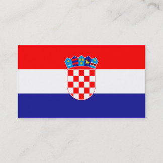 Drapeau des Cartes de visite croates