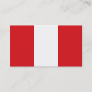 Drapeau des Cartes de visite du Pérou