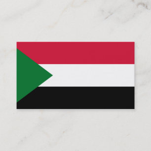 Drapeau des Cartes de visite soudanais
