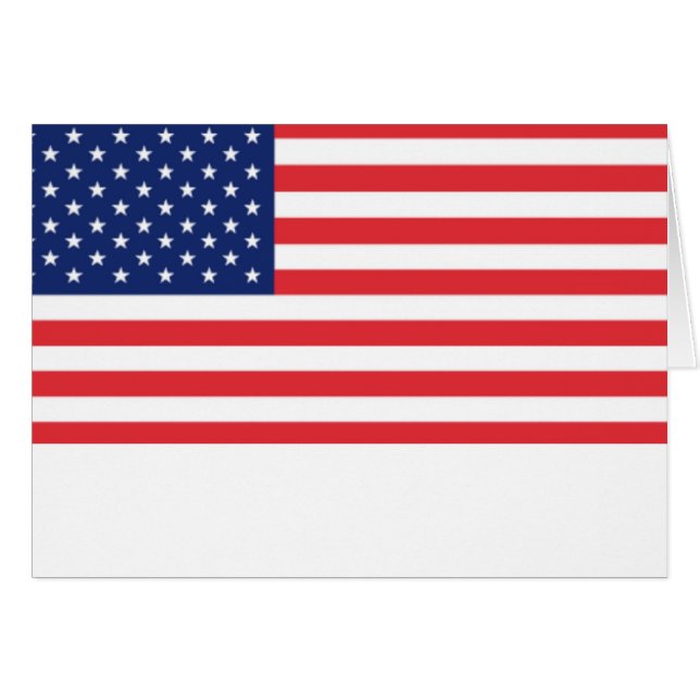 Drapeau Des États-Unis D'Amérique (Devant horizontal)