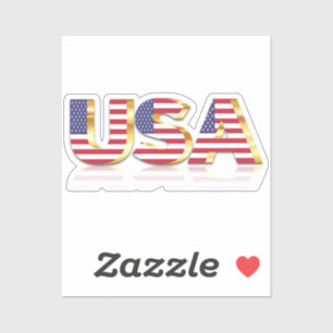 Drapeau des États-Unis d'Amérique Sticker patrioti