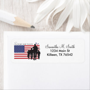 Drapeau des Etats-Unis - soutenez nos troupes