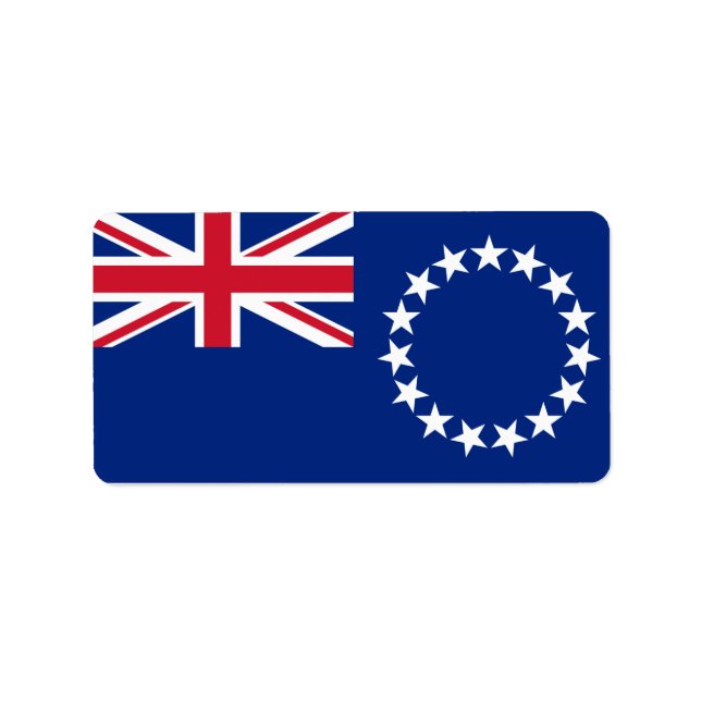 Drapeau des Étiquettes des Îles Cook (Devant)