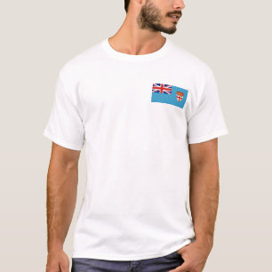Drapeau des Fidji et T-shirt de carte