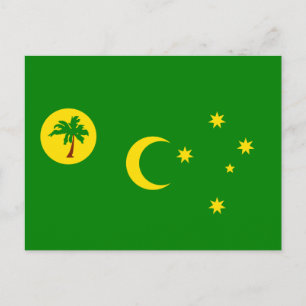 Drapeau des îles Cocos Keins Carte postale