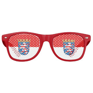 Drapeau des lunettes de soleil Hesse Retro