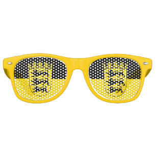 Drapeau des Lunettes de soleil rétro du Bade-Wurte
