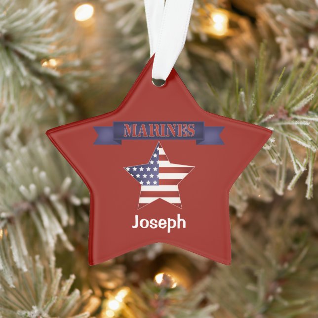 Drapeau des Marines des Forces Armées Ornement per (Arbre)