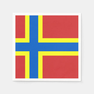 Drapeau des serviettes en papier Orkney