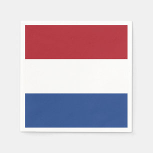 Drapeau des serviettes en papier Pays-Bas
