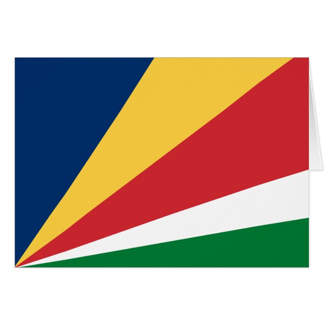 Drapeau des Seychelles (Devant horizontal)