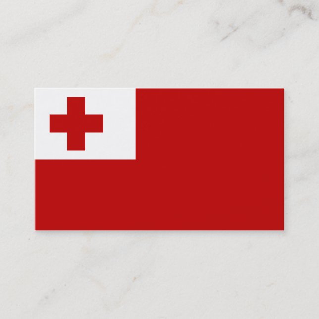 Drapeau des Tonga Cartes de visite (Devant)