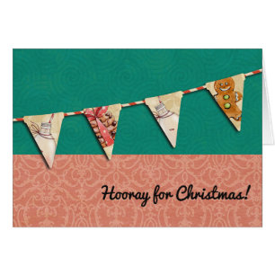 Drapeau d'étamine de lait de biscuits de Noël