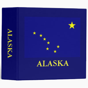 Drapeau d'état de l'Alaska 2 en Classeur