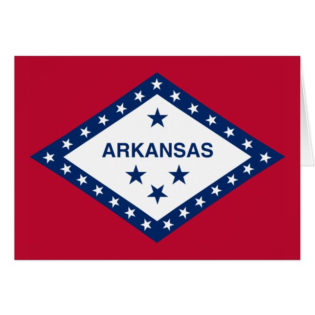 Drapeau d'État de l'Arkansas (Devant Horizontal)