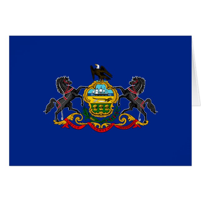 Drapeau d'État de Pennsylvanie (Devant horizontal)