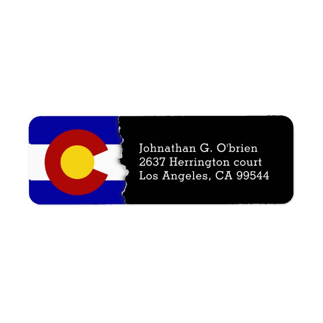 Drapeau d'État du Colorado Personnalisé (Devant)