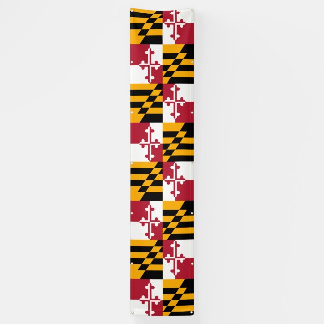 Drapeau d'État du Maryland Bannière de décoration  (Vertical)