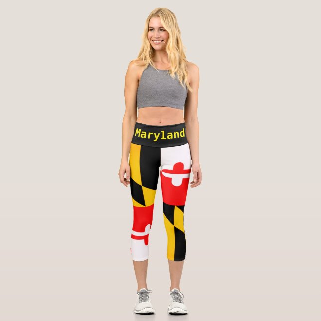 Drapeau d'État du Maryland Pantalons de yogi (Recto)