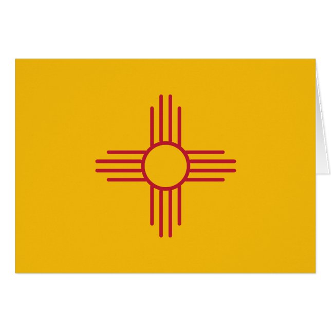 Drapeau d'état du Nouveau Mexique (Devant horizontal)