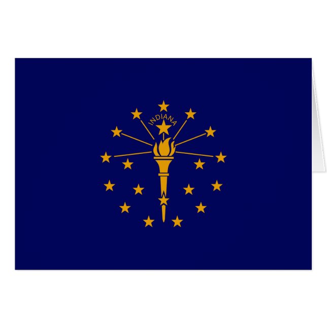 Drapeau d'état Indiana (Devant horizontal)