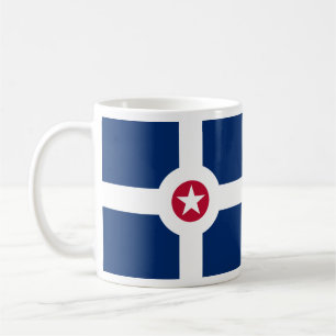 Drapeau d'Indianapolis, Indiana Coffee Mug