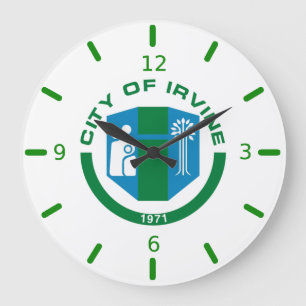 Drapeau d'Irvine (Californie) Grande Horloge