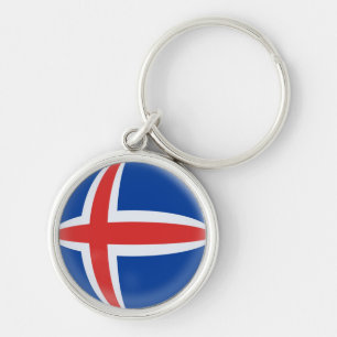 Drapeau d'islandais de l'Islande de porte-clés