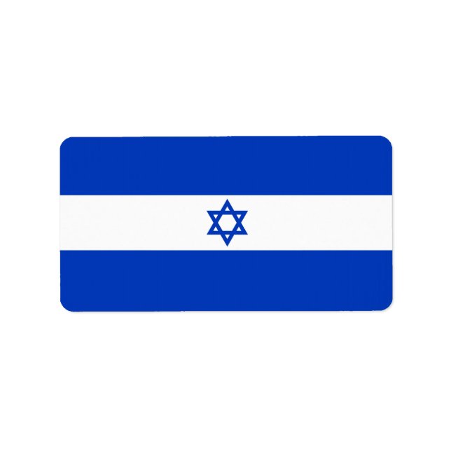 Drapeau d'Israël Étiquettes (Devant)