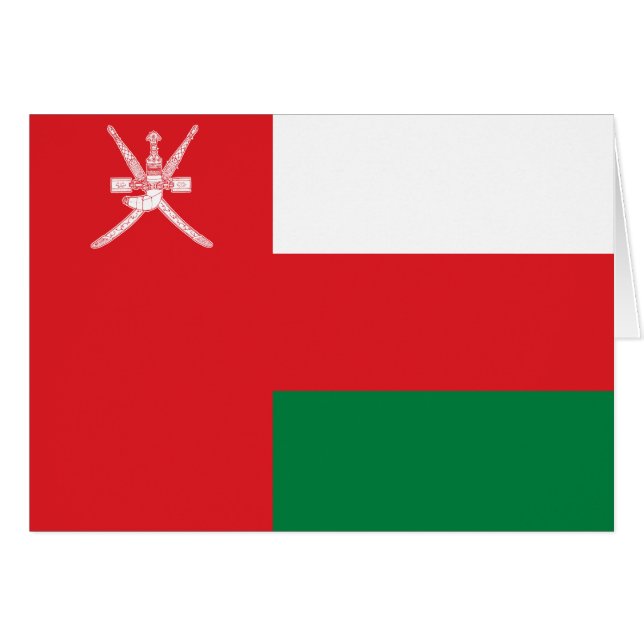 Drapeau d'Oman (Devant horizontal)