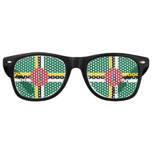 Drapeau Dominique Parti Lunettes de soleil