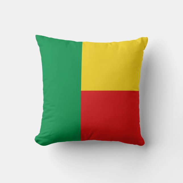 Drapeau du Bénin x Coussin du drapeau (Recto)