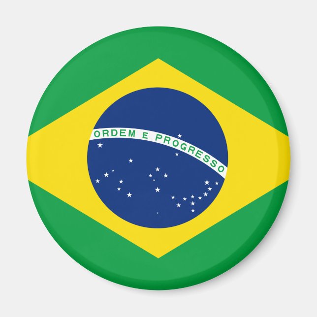 Drapeau du Brésil Magnet (Devant)