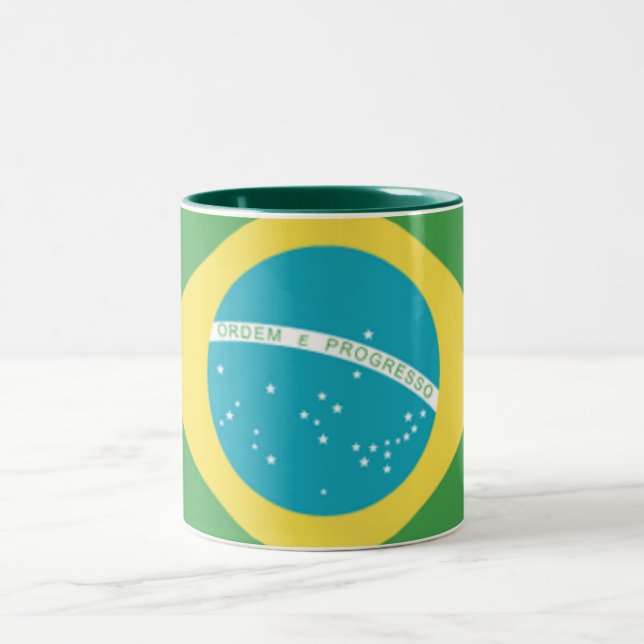 Drapeau du Brésil Mug (Centre)