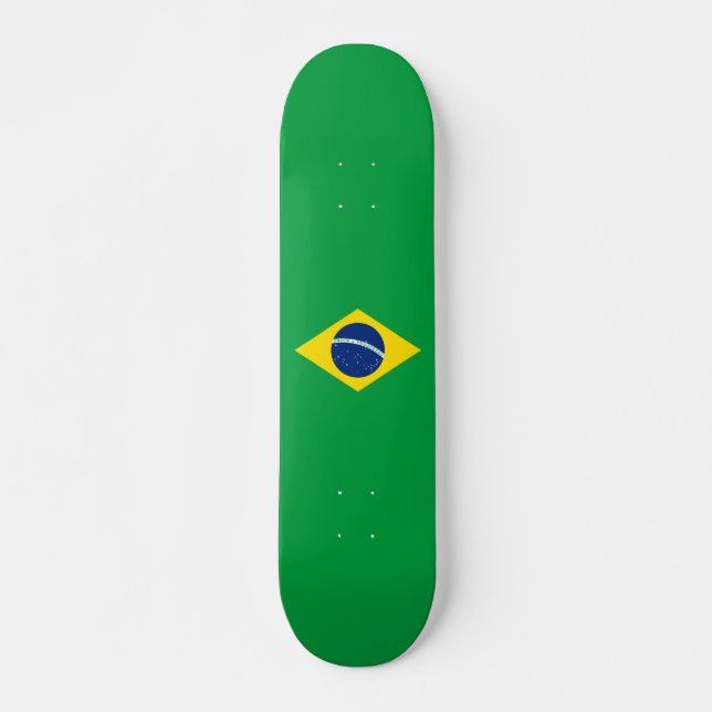 Drapeau du Brésil Skateboard (Devant)