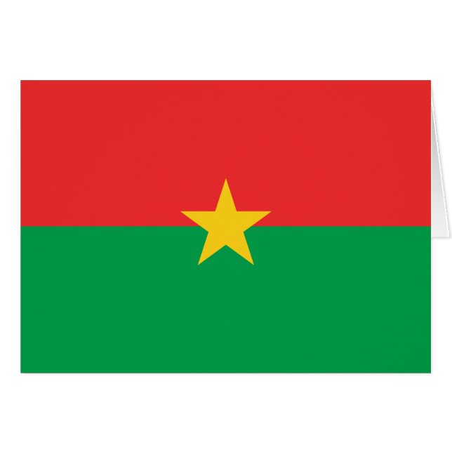 Drapeau du Burkina Faso patriotique (Devant horizontal)