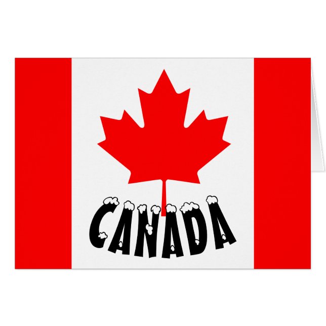 Drapeau du Canada à feuille d'érable rouge vif (Devant horizontal)