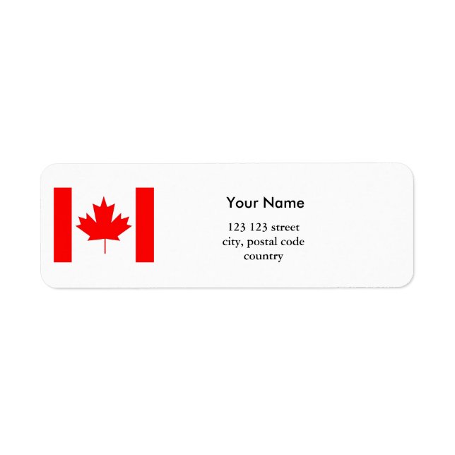 Drapeau du Canada, faites votre propre drapeau éti (Devant)
