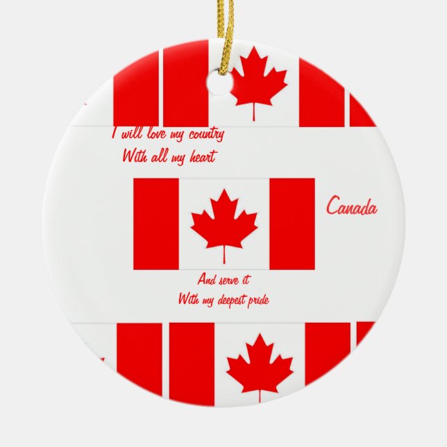 Drapeau du canada ornements (Devant)