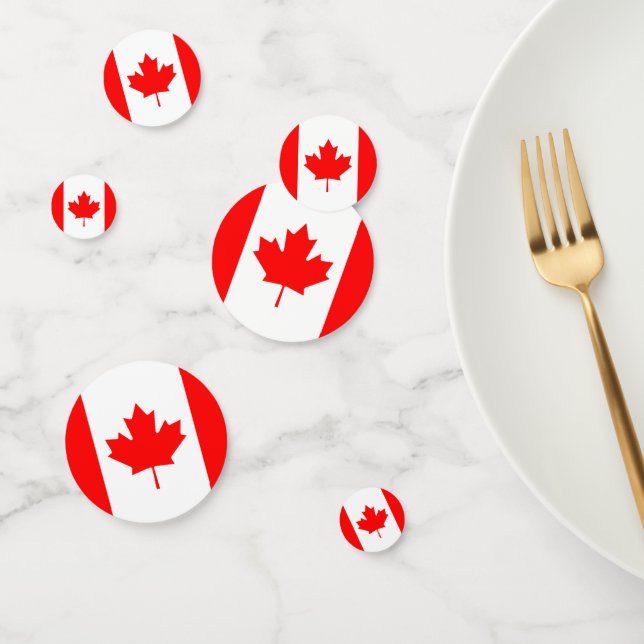 Drapeau du Canada Table Confetti (Groupe)