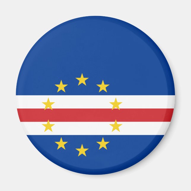 Drapeau du Cap Vert Magnet (Devant)