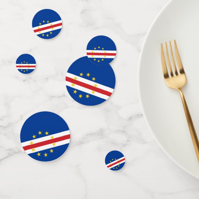 Drapeau du Cap Vert Table Confetti (Groupe)