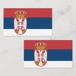 Drapeau du Carte de visite serbe
