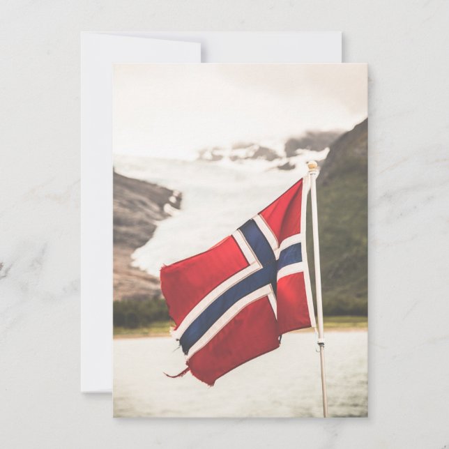 Drapeau du Carte photo norvégien (Devant)