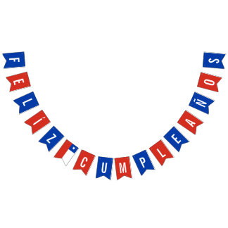 Drapeau du Chili Décorations de fête d'anniversair