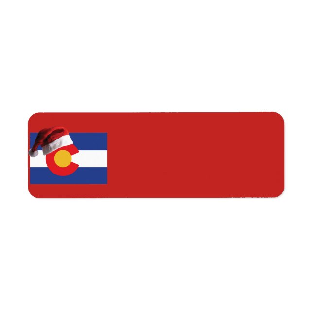 Drapeau du Colorado et chapeau de Santa (Devant)