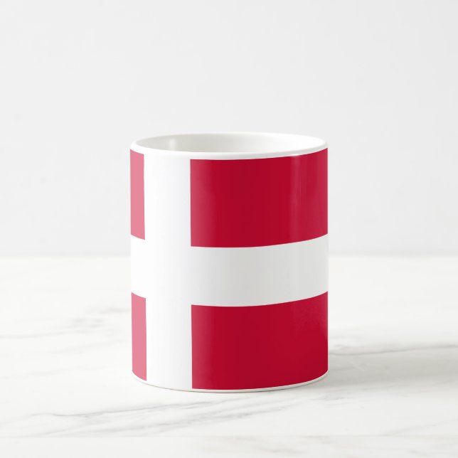 Drapeau du Danemark Mug (Centre)
