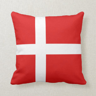 Drapeau du Danemark x Coussin du drapeau
